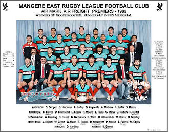 Mangere East Hawks Rugby League Premier Team 1989 - Mangere East Hawks ...